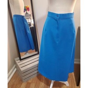 Vintage Lasting Comfort Bright Blue Pencil Skirt XL/1X